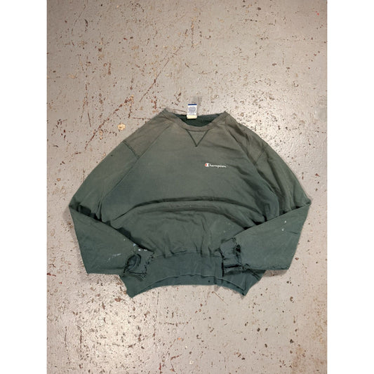Insane Faded Distressed Champion Crewneck