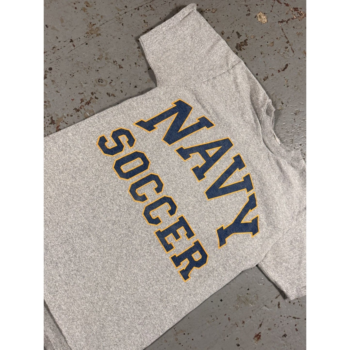 Vintage Navy Single Stitch Soccer Tee Baby Tee