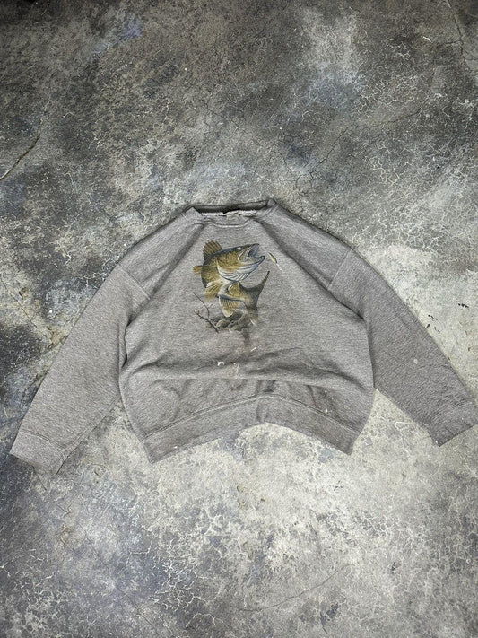 Vintage Thrashed Fishing Crewneck