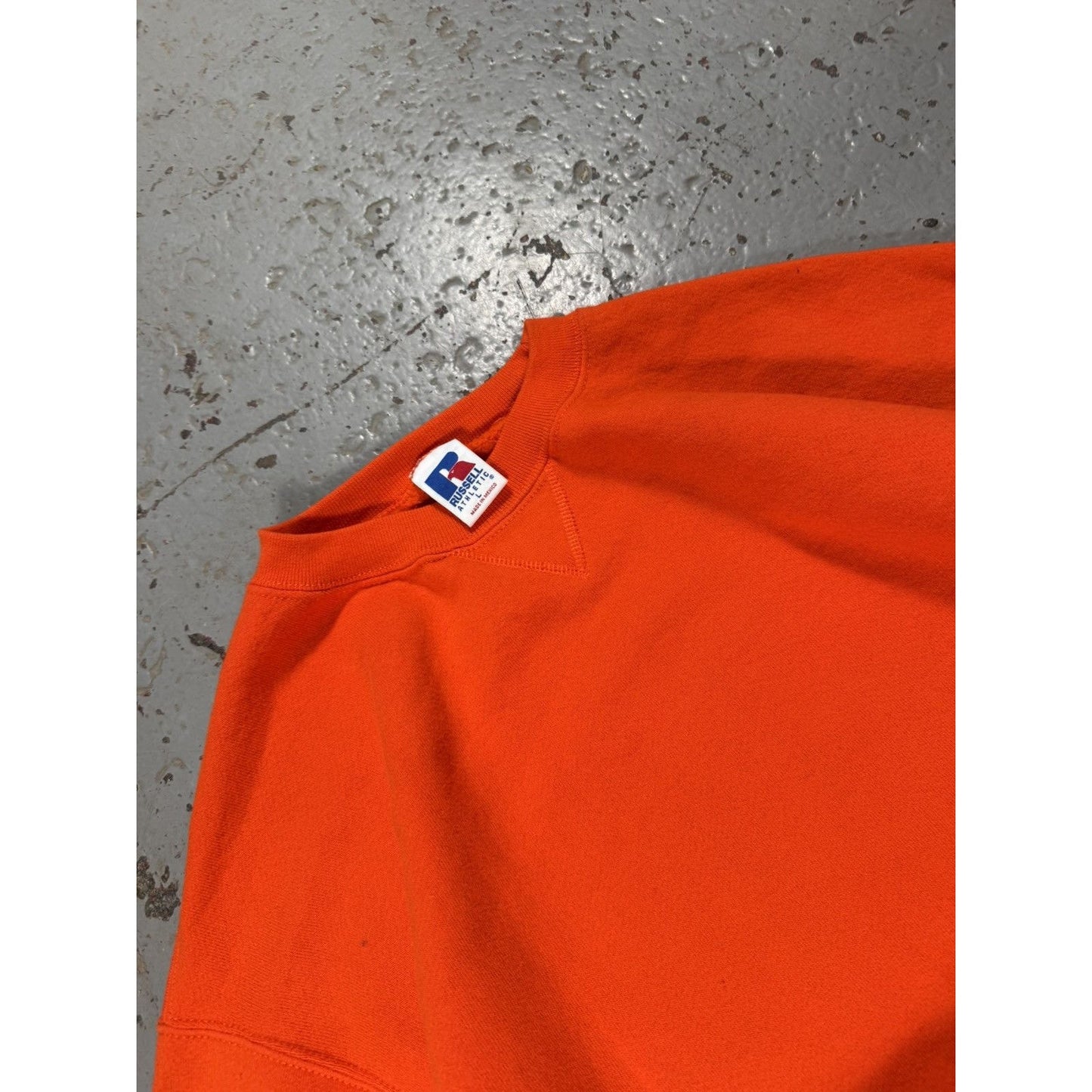 Russell Athletic Blank Orange Sweater