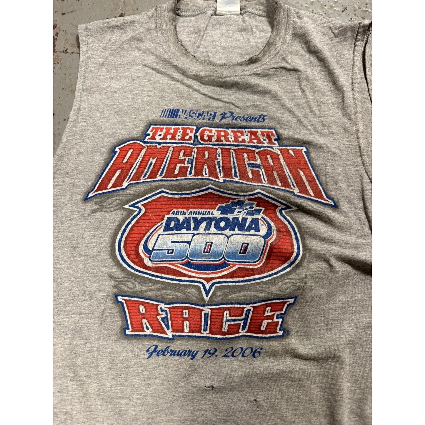 Vintage Daytona 500 Nascar Cutoff Tee 2006