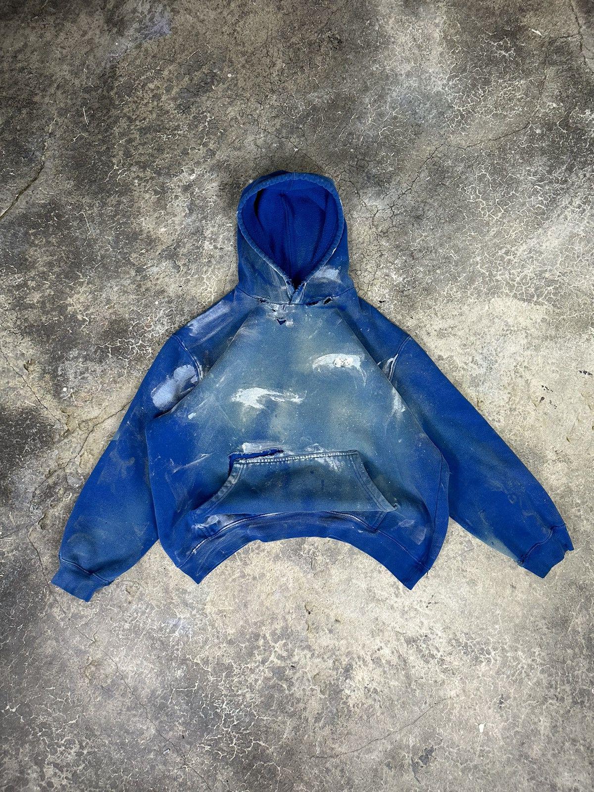 Vintage Reebok Clouds Distressed Hoodie