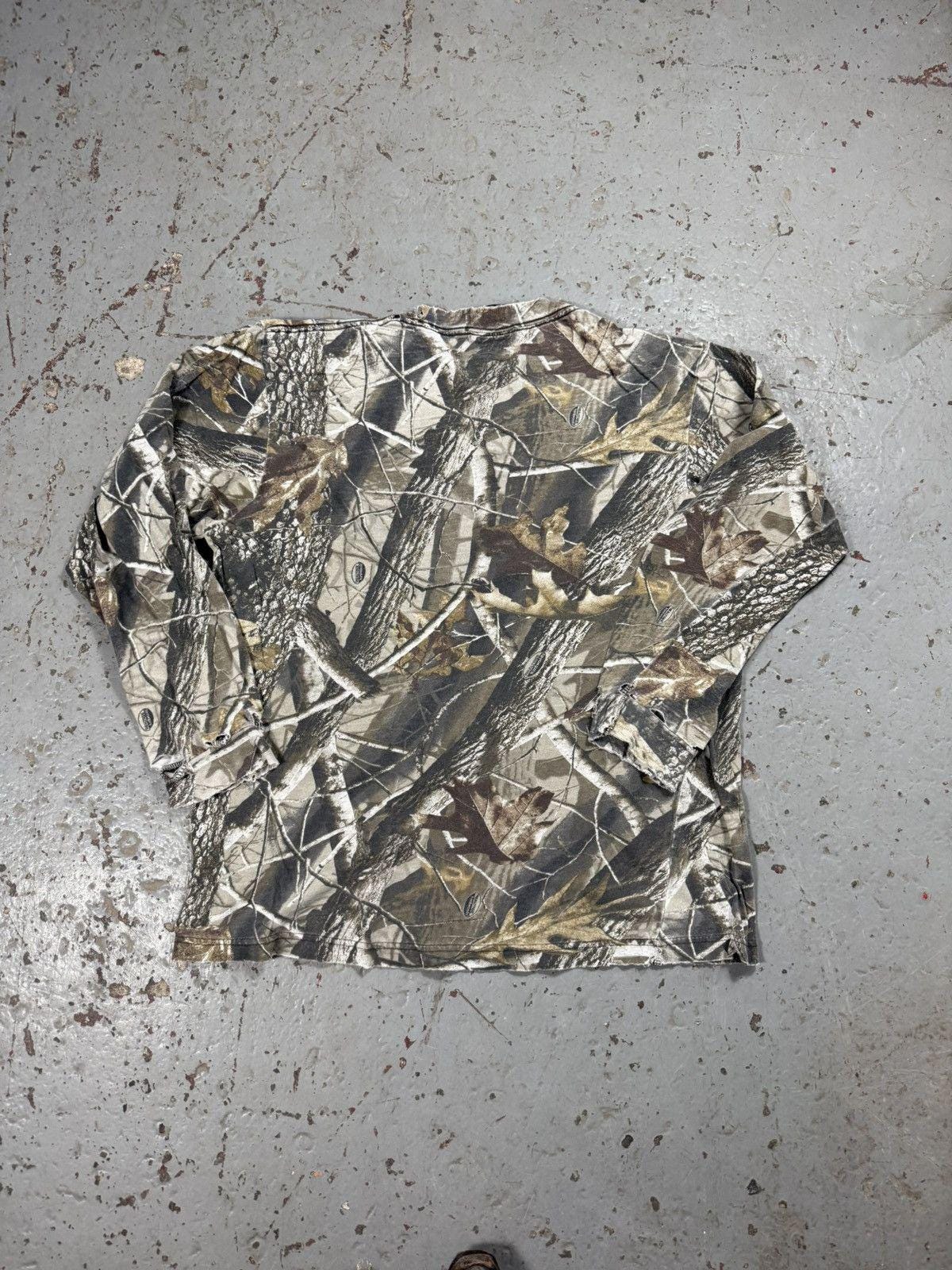Vintage Distressed Real tree Long Sleeve Tee