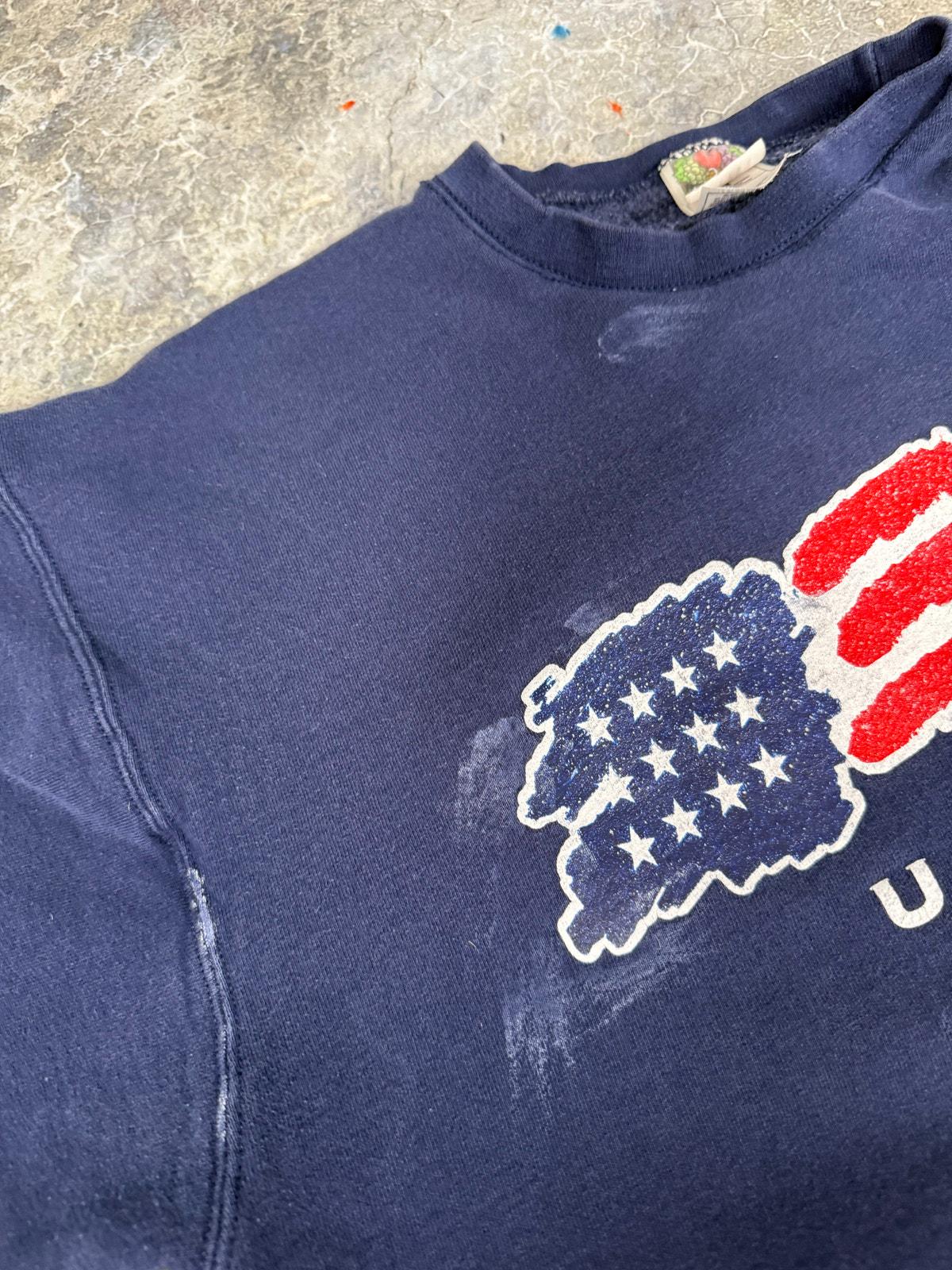 Vintage America Flag Sweatshirt