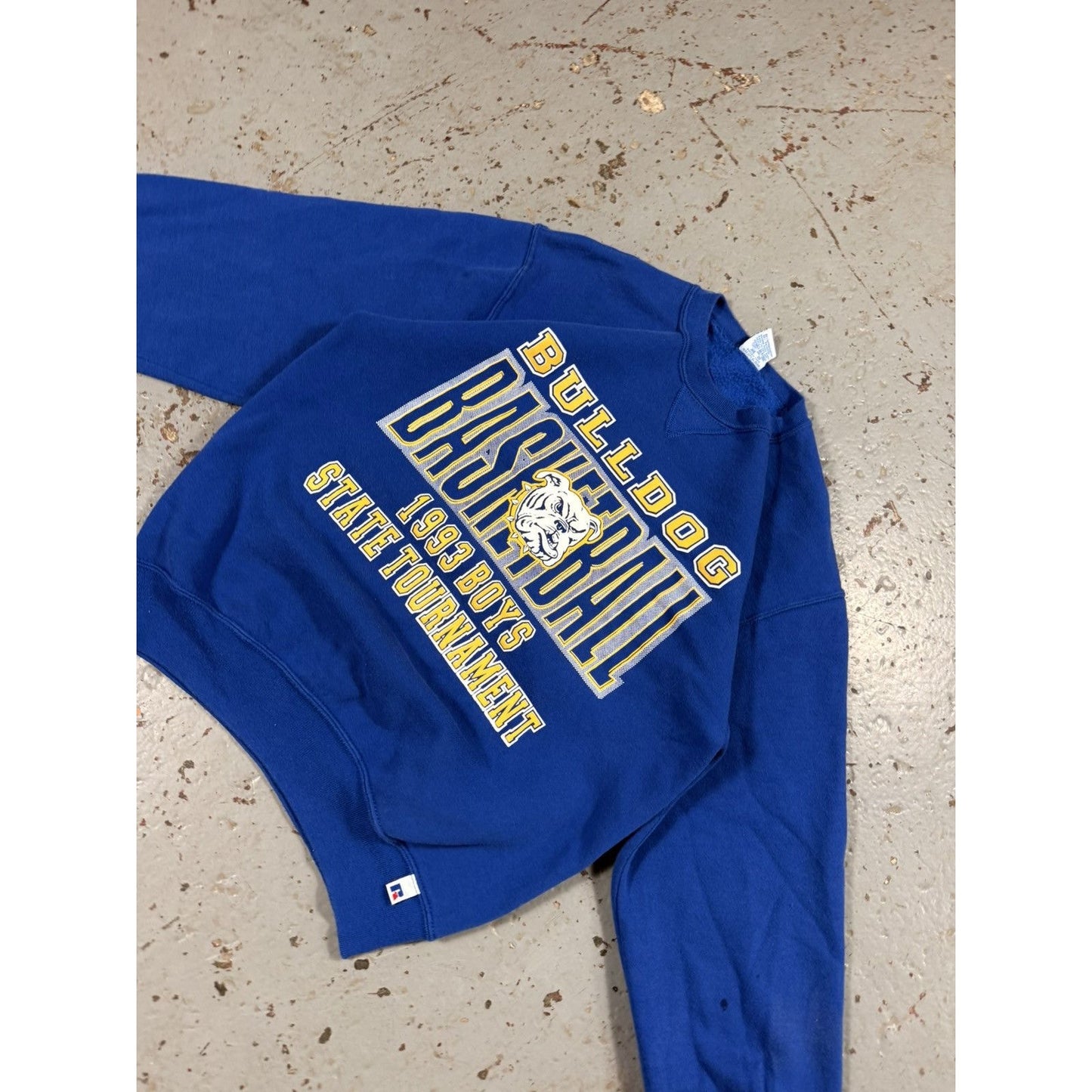 Vintage 1993 Russell Athletics Bulldogs Basketball Sweater