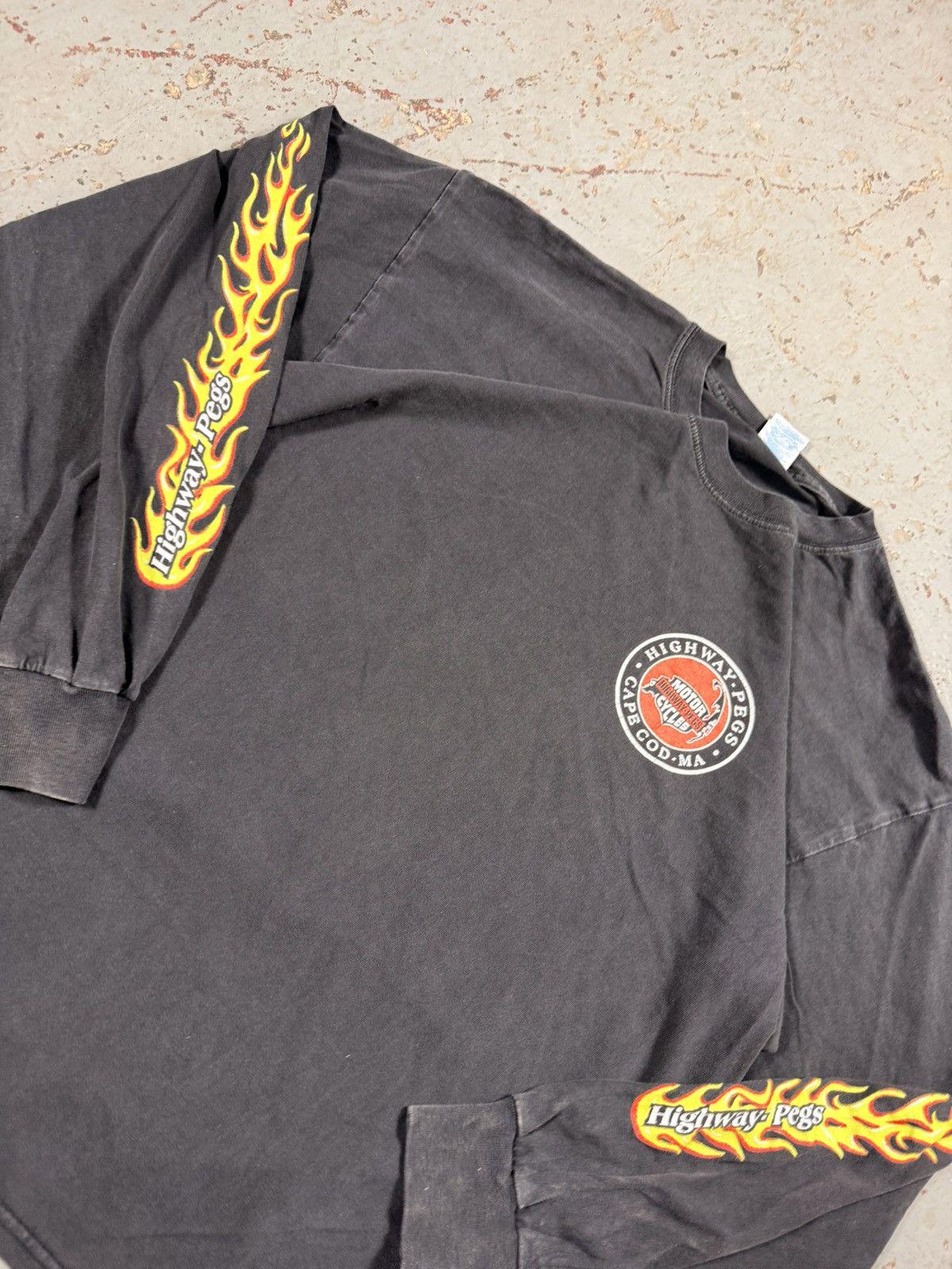Vintage Harley Davidson V8 Flame Longsleeve Tee