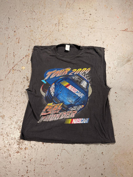 Vintage NASCAR Thrashed Cutoff