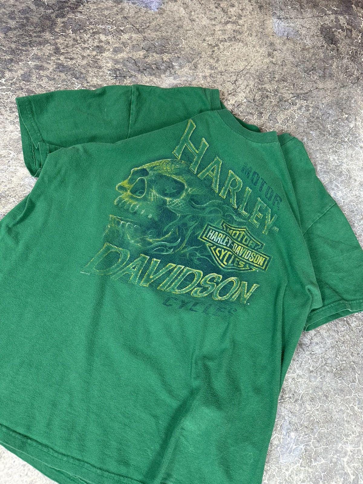 Vintage Flaming Skull Harley Davidson Tee