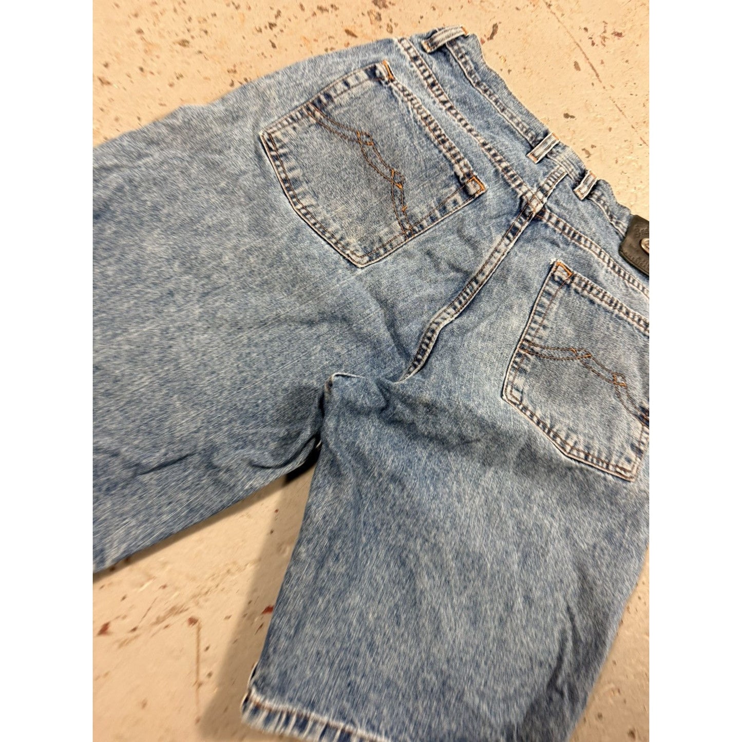 Rare Vintage Indian Motorcycle Biker Denim Jorts