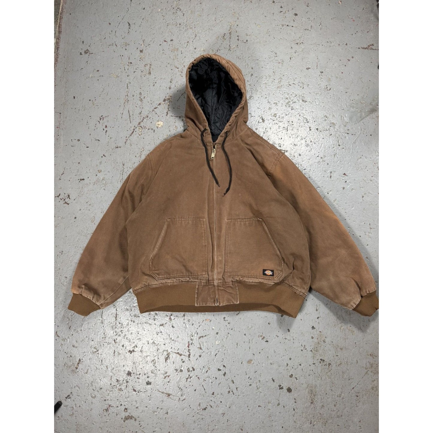 Vintage Mocha Brown Dickies Hooded Carhartt Style Jacket