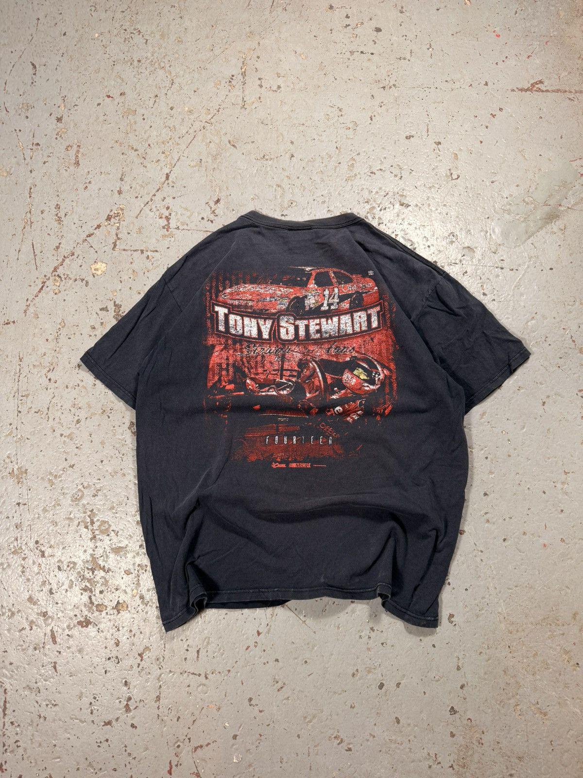 Vintage Thrashed Tony Stewart Nascar Tee