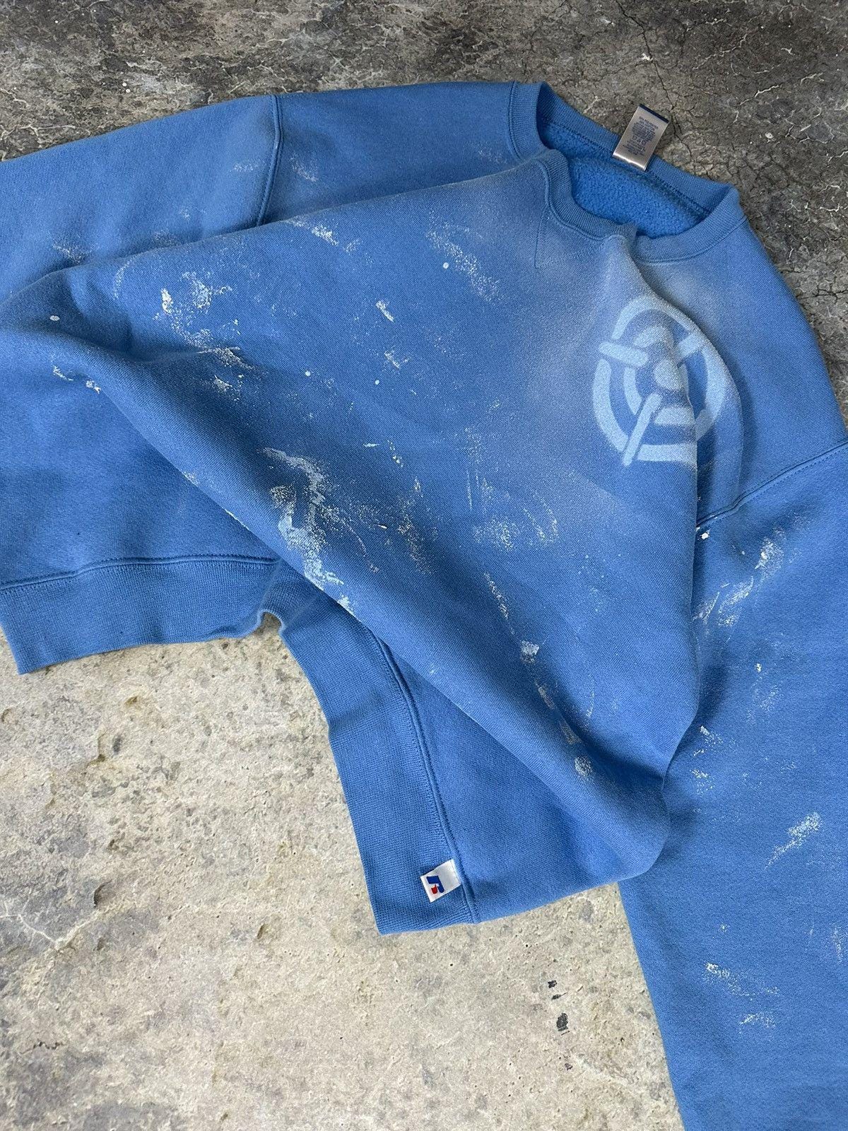 Vintage Russell Athletics Paint Clouds Crewneck