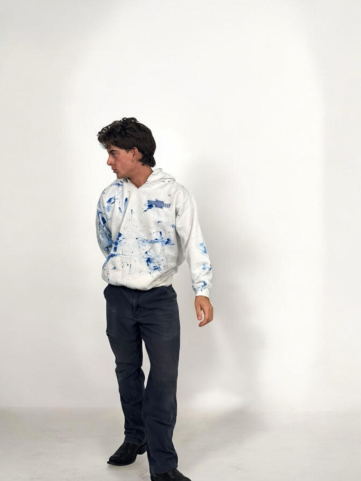 Distressed Chevy Painter Hoodie