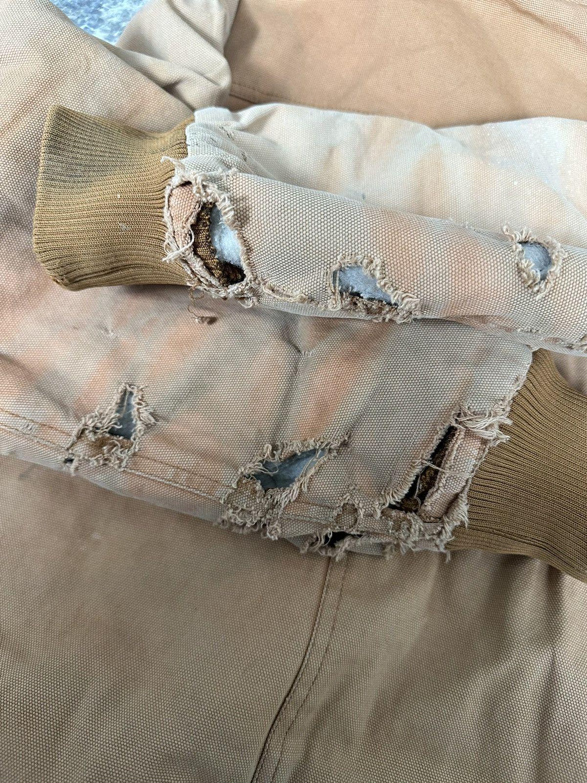 Vintage Thrashed Hooded Dickies Paint Jacket
