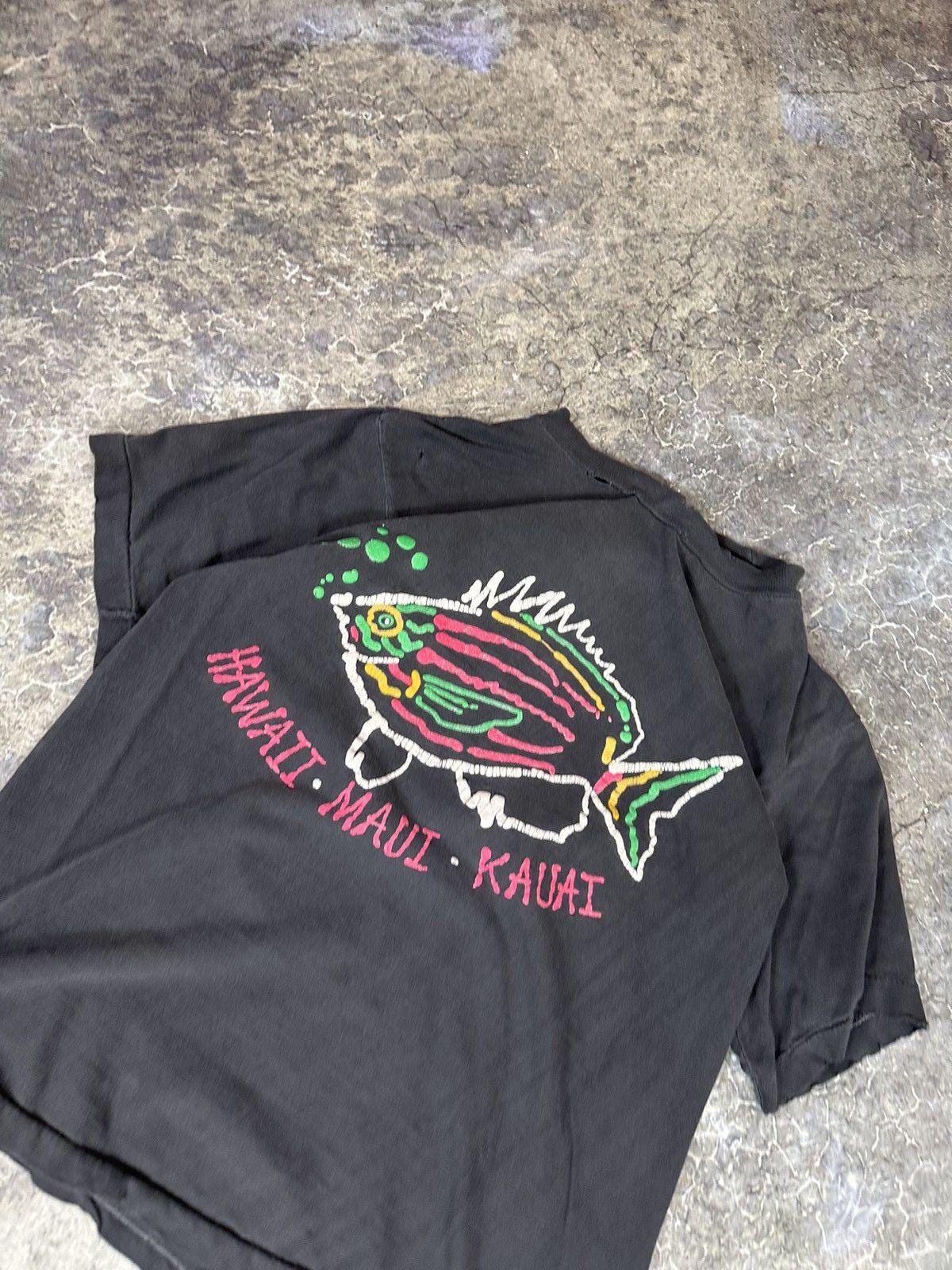 Vintage Polo Hawaii Neon Rainbow Fish Tee