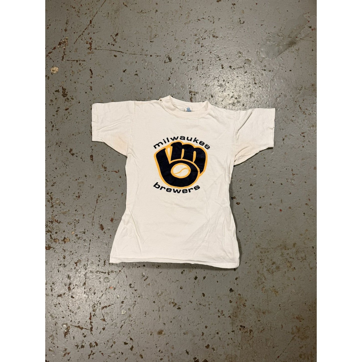 Vintage Milwaukee Brewers Baby Tee Single stitch Tight Tee