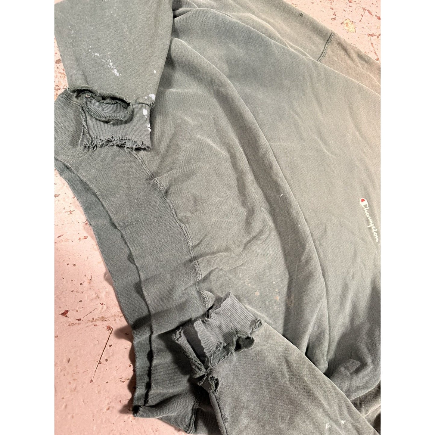 Insane Faded Distressed Champion Crewneck