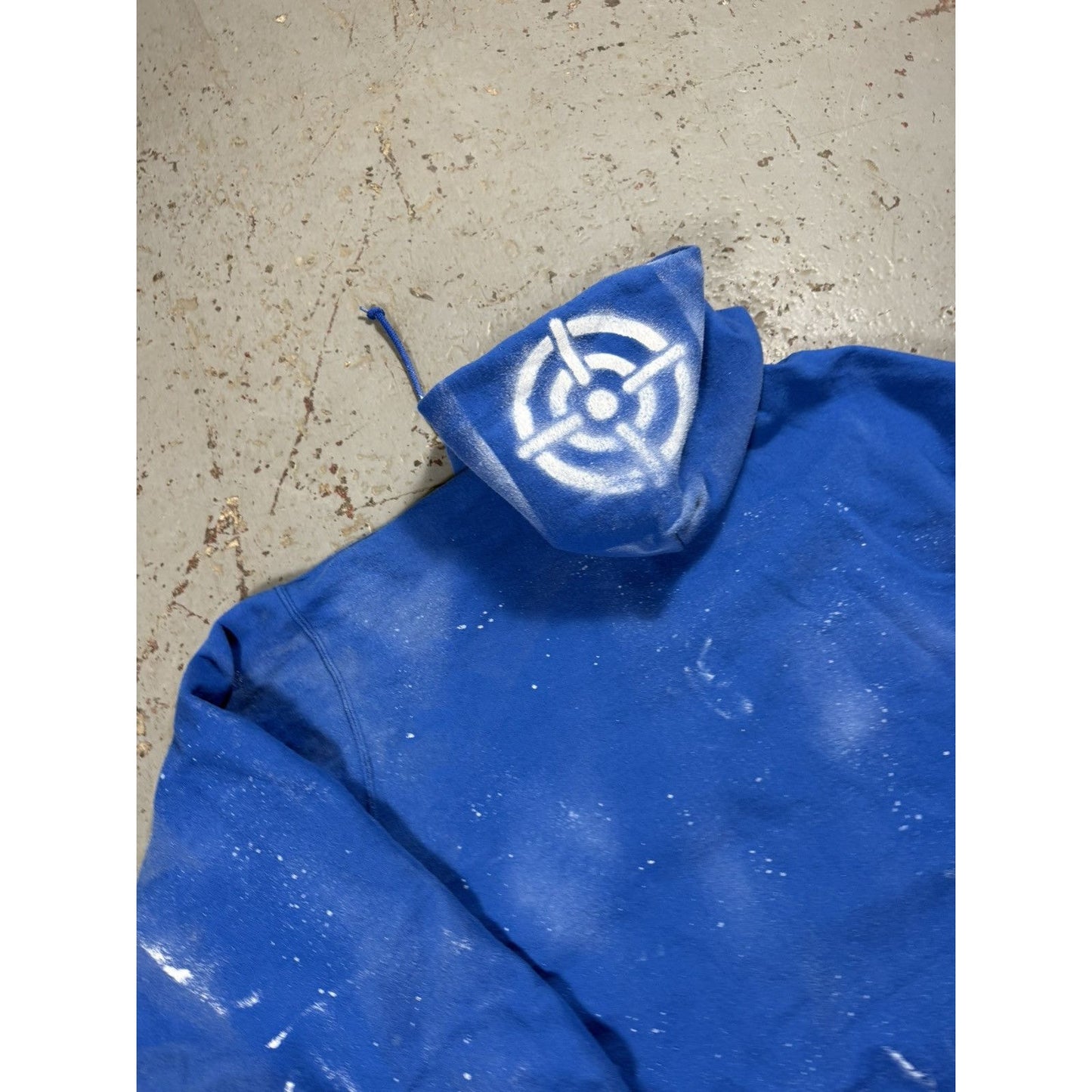 Vintage CrackClu8 Bullseye Paint Splash Zipup Hoodie