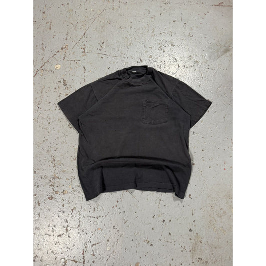 Vintage Single Stitch Blank Faded Black Tee
