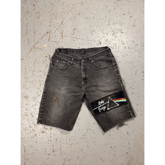 Vintage Wrangler Basics Pink Floyd Faded Denim Jorts
