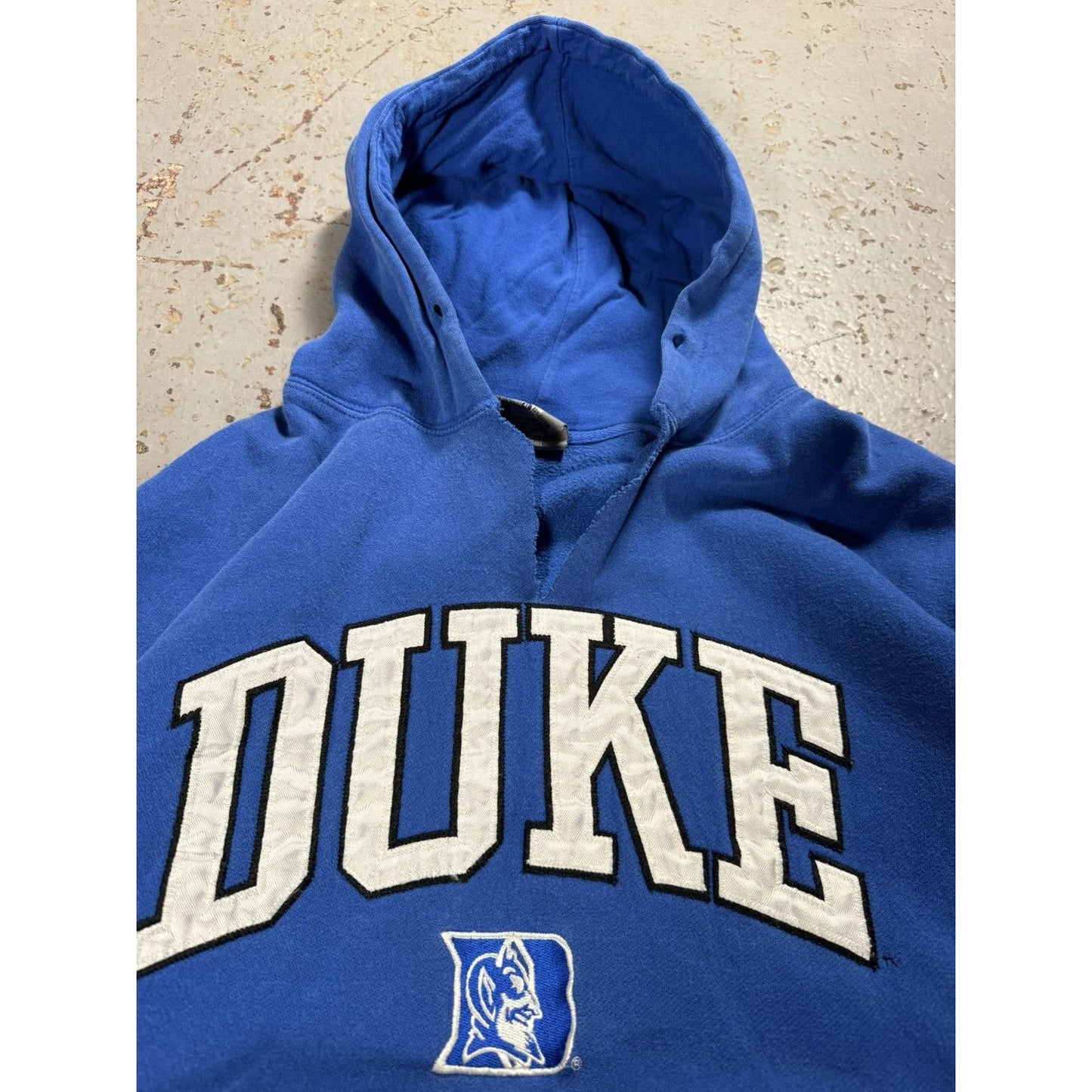 Vintage Thrashed Duke University College Football Hoodie