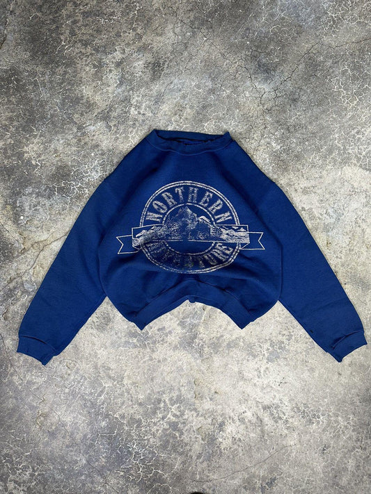 Vintage Thrashed Northern Blue Crewneck