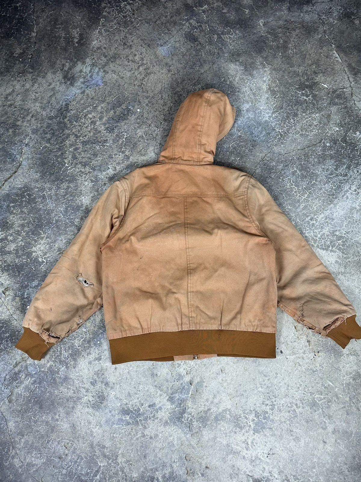 Vintage Thrashed Hooded Dickies Paint Jacket