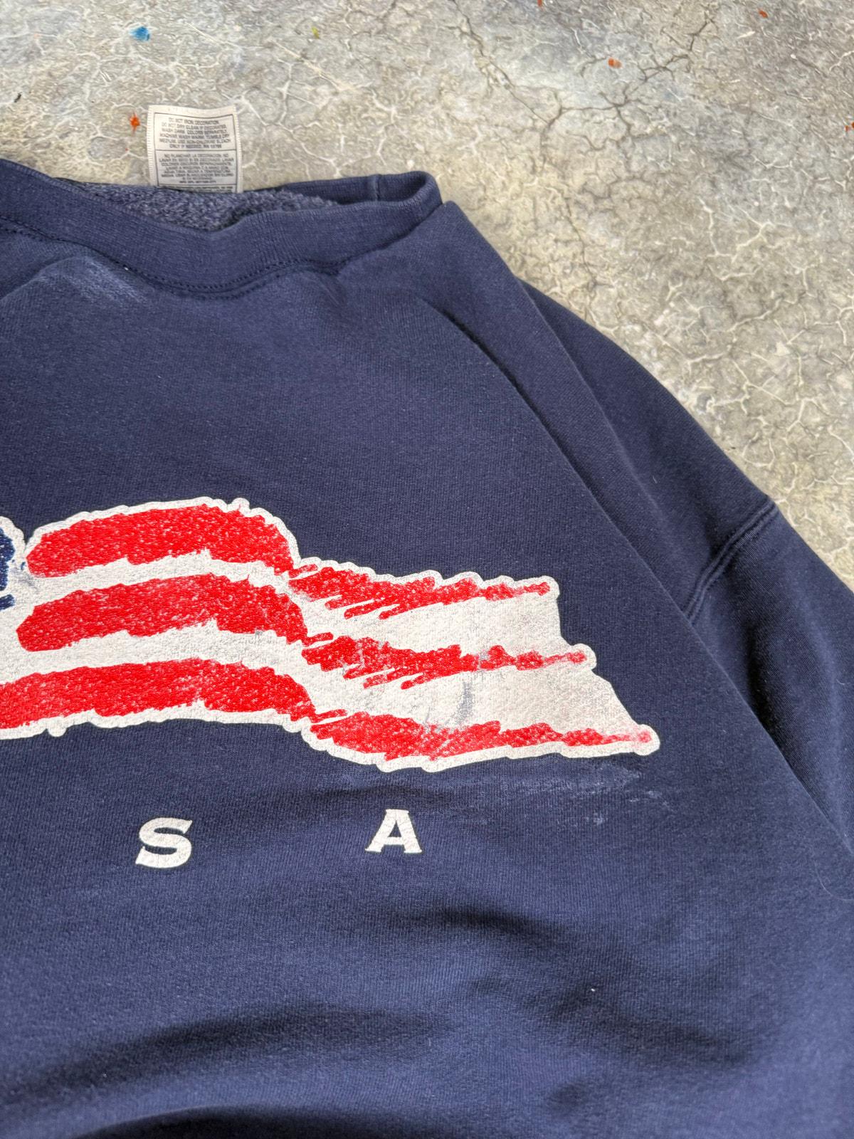 Vintage America Flag Sweatshirt