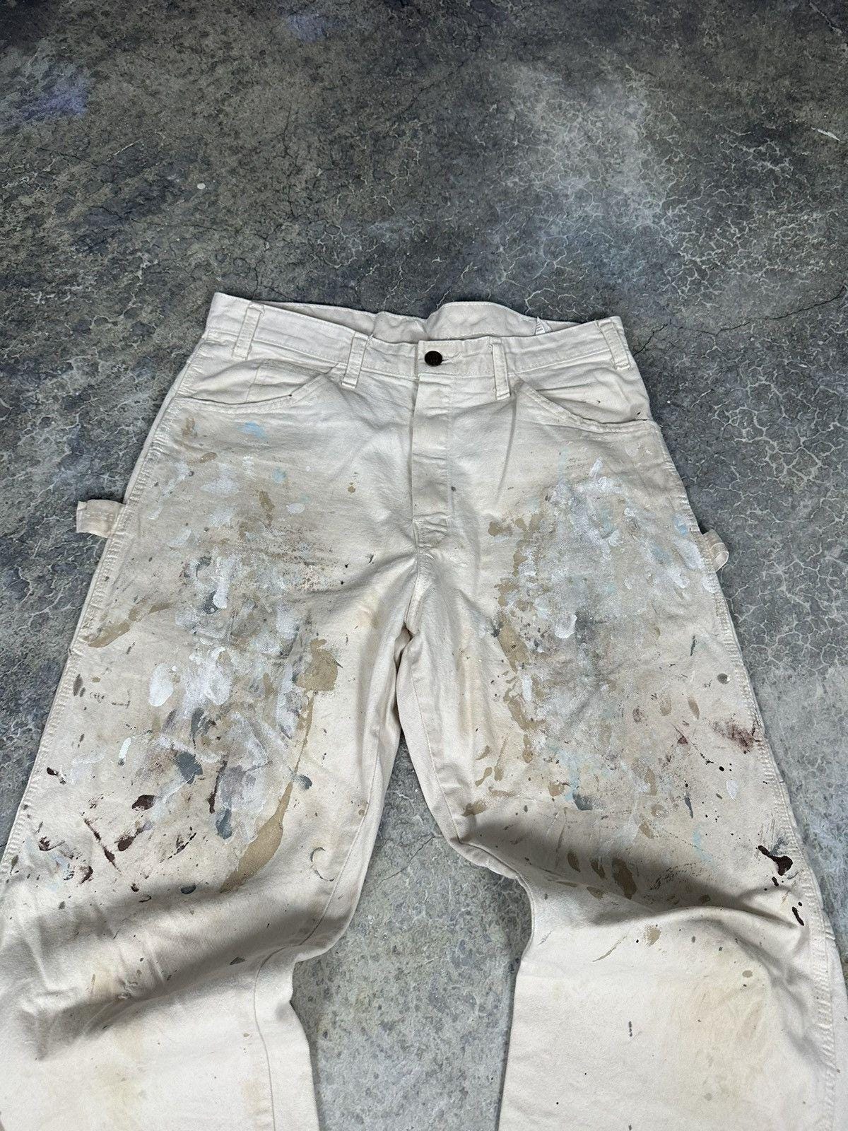 Vintage Distressed and Painted Dickies Carpenter