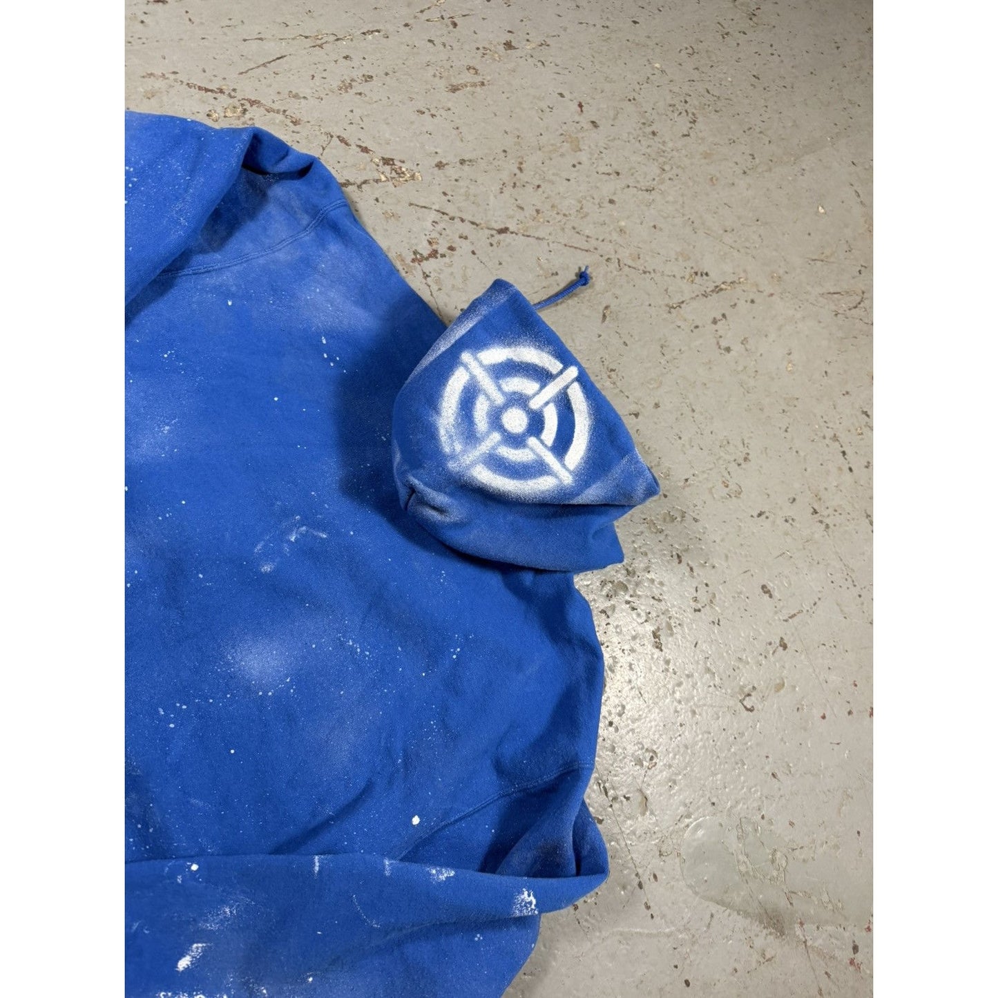 Vintage CrackClu8 Bullseye Paint Splash Zipup Hoodie