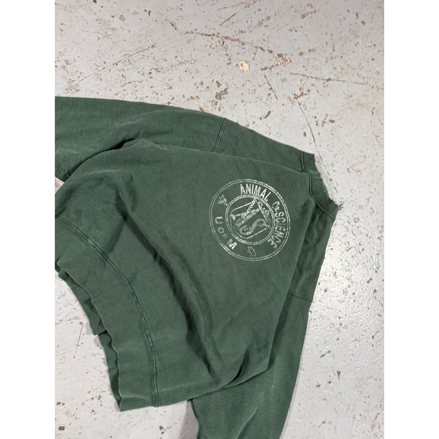 Vintage Faded Animal Science U Of M Crewneck Sweater
