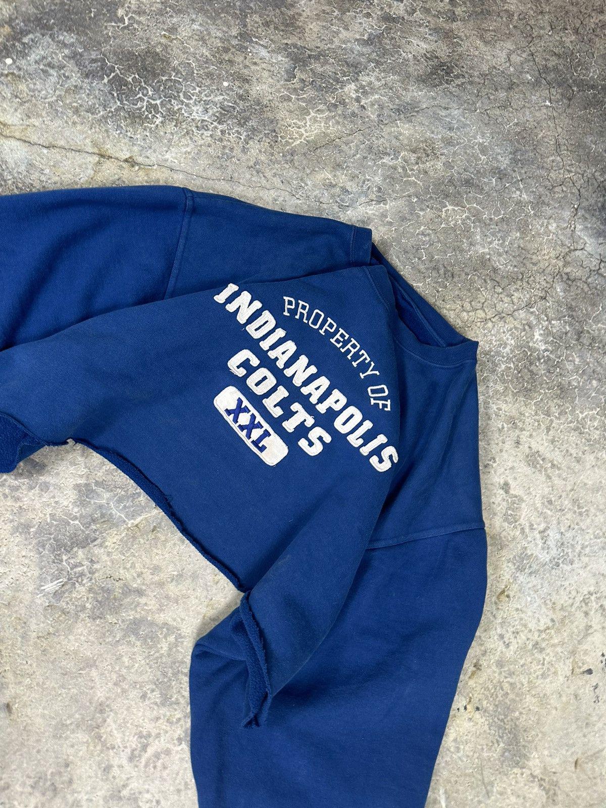 Vintage Cropped and Thrashed Indianapolis Colts Sweater
