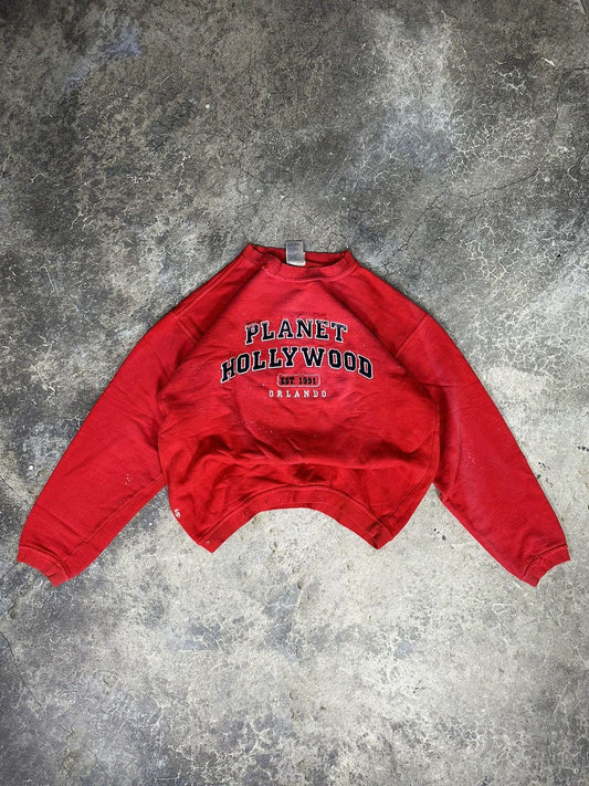 Vintage Thrashed Planet Hollywood Crewneck