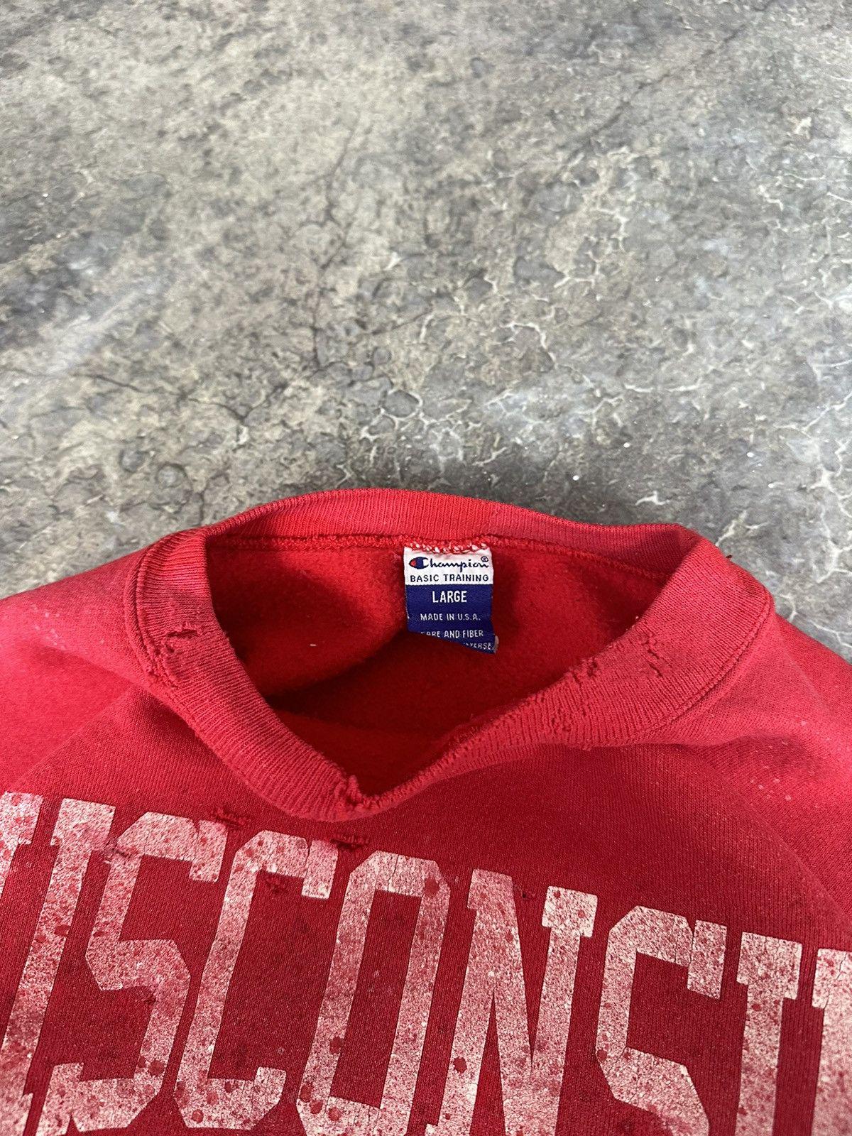 Vintage Thrashed Wisconsin Crewneck