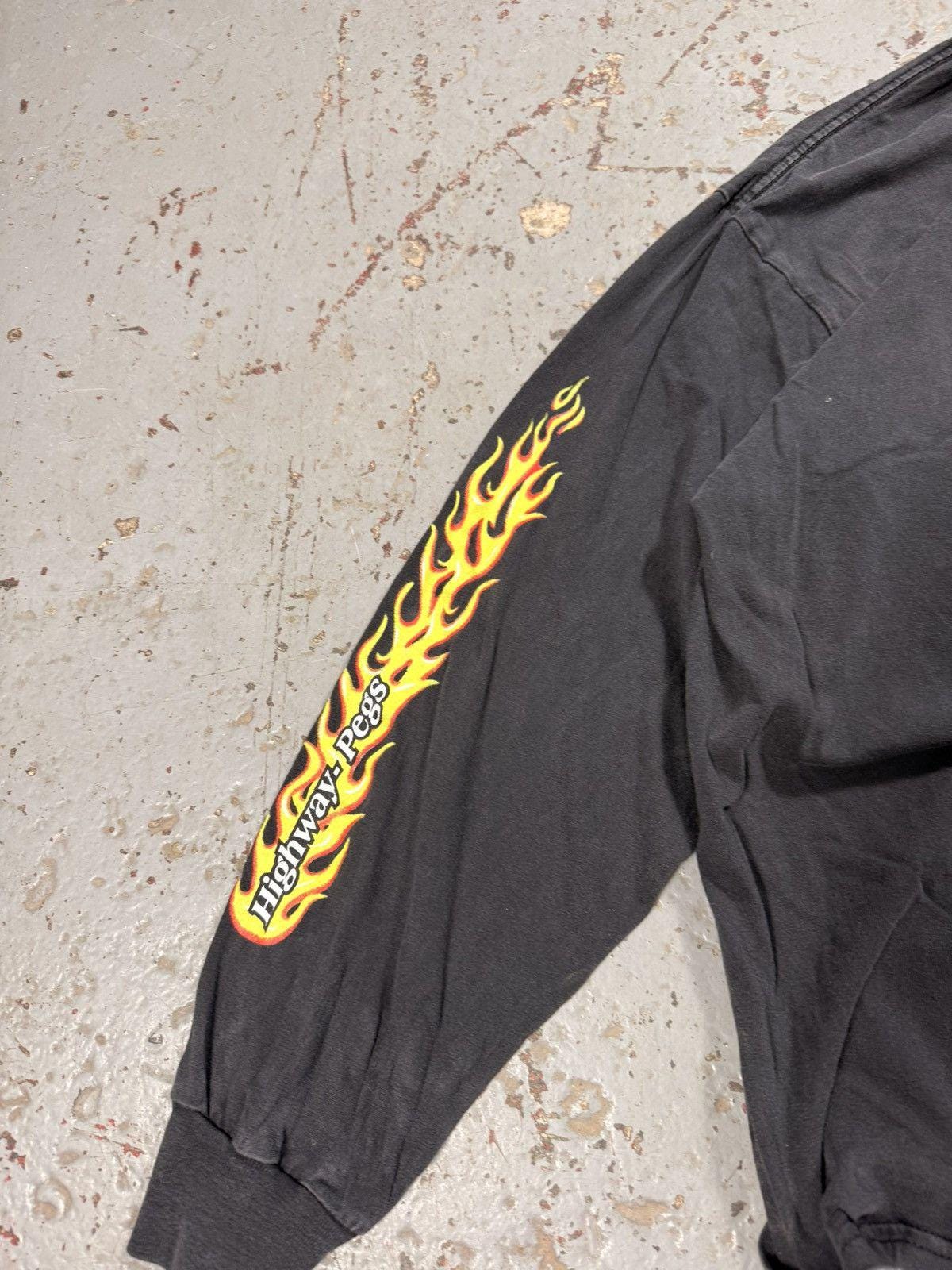 Vintage Harley Davidson V8 Flame Longsleeve Tee