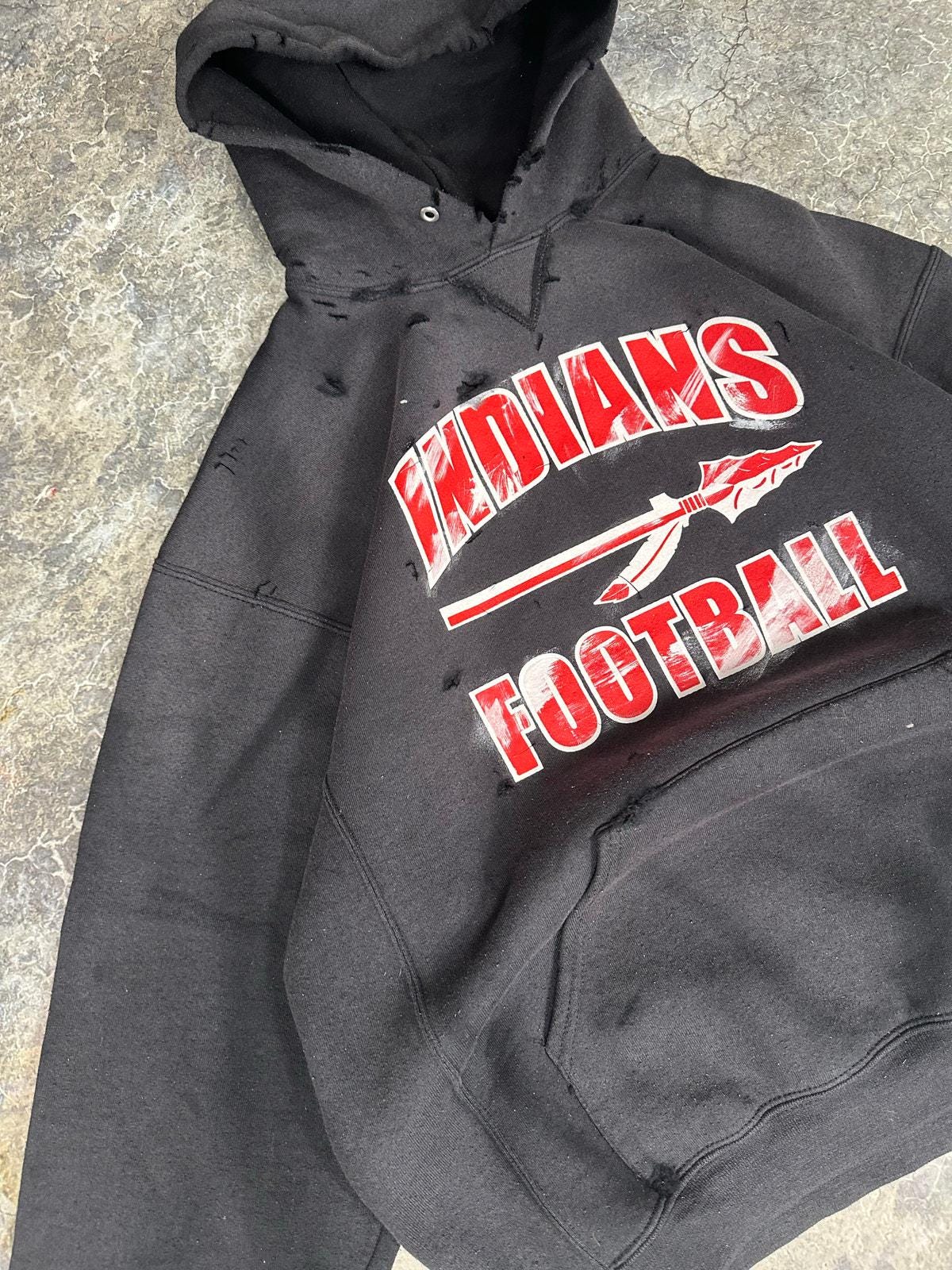 Vintage Sun Faded College Hoodie